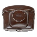 Zeiss Ikon Contaflex vintage film camera antique leather case in used condition