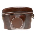 Tan Zeiss Ikon vintage film camera antique leather case in used condition