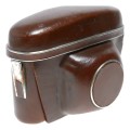 Tan Zeiss Ikon vintage film camera antique leather case in used condition