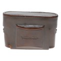 Vintage Voigtlander brown film camera antique leather case in used condition