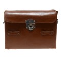 Carry bag vintage film camera antique leather case in used condition