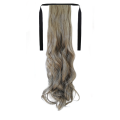 Tie-On Wavy Ponytail 55cm With Ribbons & Clip - M8-613 Golden Light Blonde Mix