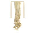 Tie-On Wavy Ponytail 55cm With Ribbons & Clip - M24-613 Mix Light Blonde