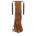 Tie-On Wavy Ponytail 55cm With Ribbons & Clip - 30 Golden Aubern