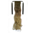Tie-On Wavy Ombre Ponytail 55cm with Ribbons & Clip - 10T-24 Light Blonde 2