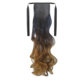 Tie-On Wavy Ombre Ponytail 55cm with Ribbons & Clip - 1-27 Strawberry Blonde