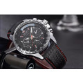 Megir 1010 Mens Leather Quartz Watch