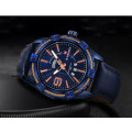 Naviforce 9117 Mens Leather Watch - Blue
