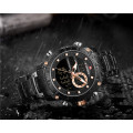 Naviforce 9163 Chronograph Digital/Analog Watch - Black