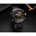 Naviforce 9163 Chronograph Digital/Analog Watch - Black