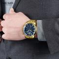 Megir Mens 2068 Chronograph Watch - Gold