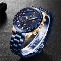 Lige 9982 Mens Chronograph Watch - Blue