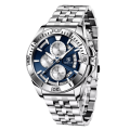 Benyar 5180 Mens Chronograph Watch - Silver
