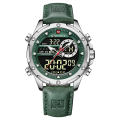 Naviforce 9208 Mens Analog/Digital Watch - Green