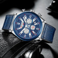 Curren 8392 Mens Chronograph Watch - Blue/Silver