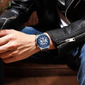Curren 8392 Mens Chronograph Watch - Blue/Silver