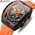 Curren 8442 Mens Chronograph Watch - Orange