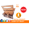 Serviette and Salt Pepper Holder Laser-Cut Digital Design | Svg, Dxf, Cdr, Pdf | 3mm Thickness | ...