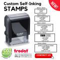 Personalized Trodat Printy Self-Inking Stamp with Custom Artwork (Black Ink)