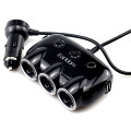 3 Port Vehicle Lighter Socket Charger with USB Ports