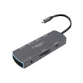Earldom USB Hub + HDMI + Card Reader to Type-C Adapter
