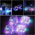 Led String Lights Battery Operated 50 light 5m Multi Coloured - Outdoor