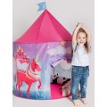 Kids Play Tent - Fantasy Pretend Unicorn Castle for Princesses, Queen, Prince - Compact Pink Play...