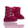 Girl's Fur Lined Winter Boot with Rhinestone Details