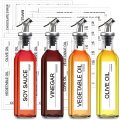 Glass Olive Oil Dispenser Bottles 4 X 500ml