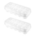 Egg Organizer with Clip Lid-Set Of 2