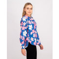 Women's Callie Cherry Blossom Long Sleeve Shirt Blue