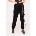 Denny Drawstring Cargo Sweatpants For Women With Chain