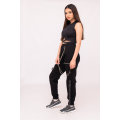 Denny Drawstring Cargo Sweatpants For Women With Chain