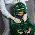 Dinosaur Hooded Throw Blanket With LED Lights