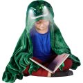 Dinosaur Hooded Throw Blanket With LED Lights