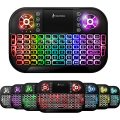 Mini 2.4GHz Backlit Wireless Keyboard Touchpad for Android TV Box PC 7 Colour