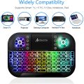 Mini 2.4GHz Backlit Wireless Keyboard Touchpad for Android TV Box PC 7 Colour