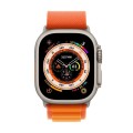 Smart Watch S9 Ultra Bluetooth Call Heart Rate Fitness Tracker 3 Straps 49mm Orange Strap