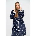 Starry Night Soft Ultra Warm Plush Huggle Hoodie Zipp Up Blanket with Pockets