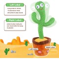 Dancing Cactus Singing Mimicking Light Interactive Toy