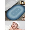 Ultra Absorbent Oval Bathroom Mat