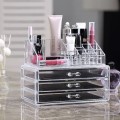 Acrylic Cosmetic and Jewellery Organizer Storage Holder with 3 Drawer