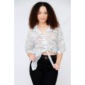 Out To Play White Chiffon Casual Shirt