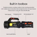 5 in 1 MultiFunctional LED Torch light with 14 pcs Tool Kit