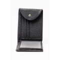 Camel Mountain Genuine Leather Business Wallet Black