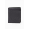 Camel Mountain Leather Bi-Fold Wallet Black