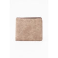 Camel Mountain Leather Bi-Fold Wallet Grey