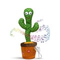 Dancing Cactus Singing Mimicking Light Interactive Toy