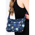 Floral Pattern Crossbody Sling Shoulder Summer Bag With Multiple Pockets