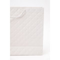 Senza Luxury Gift Bag Embossed With Handles White & Gold 420mm X 310mm